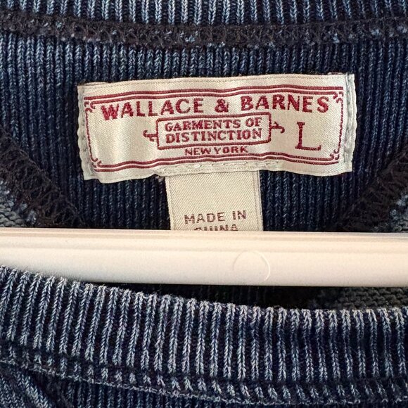 Wallace & Barnes Indigo Crew Neck Sweatshirt | Mens Large - Picture 3 of 3